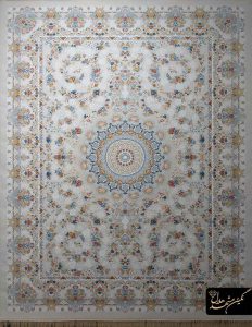 فرش هلال کاشان طرح آرتیا دلفینی