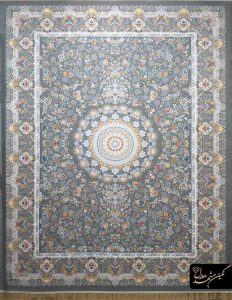 فرش اکریلیک زمینه نقره‌ای