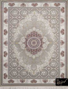 فرش طرح چکاوک رنگ فیلی
