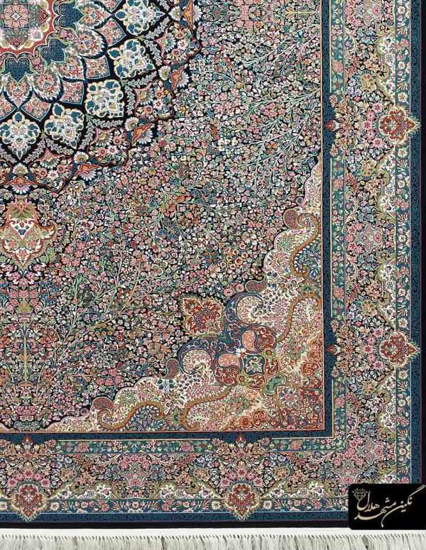 فرش 700 شانه برجسته نگین مشهد هلال طرح اطلس