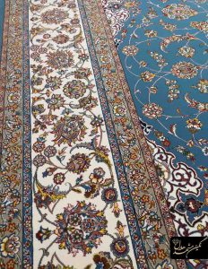 فرش توران زمینه آبی