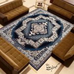 طرح چشمه زمینه سرمه ای