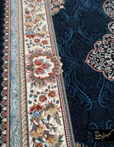 فرش آماندا سرمه ای شرکت نگین مشهد هلال