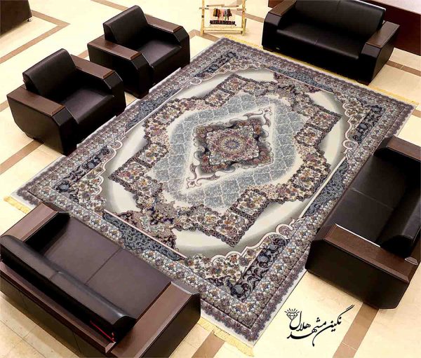 فرش کاشان نقشه چشمه فیلی 700 شانه