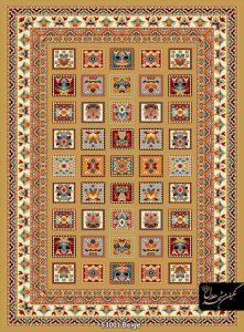 گبه ماشینی 480 شانه طرح خشتی