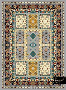 گبه ماشینی 480 شانه طرح گلستان