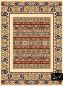 گبه ماشینی 480 شانه طرح کتیبه