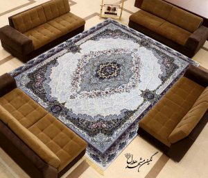 فرش طرح پرنیان 700 شانه ساده نگین مشهد هلال کد 14005