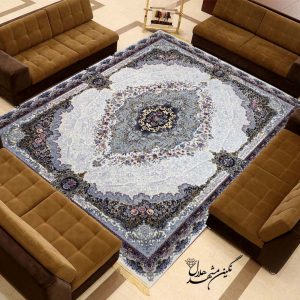 فرش طرح پرنیان 700 شانه ساده نگین مشهد هلال کد 14005