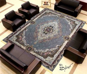 فرش پرنیان زمینه دلفینی