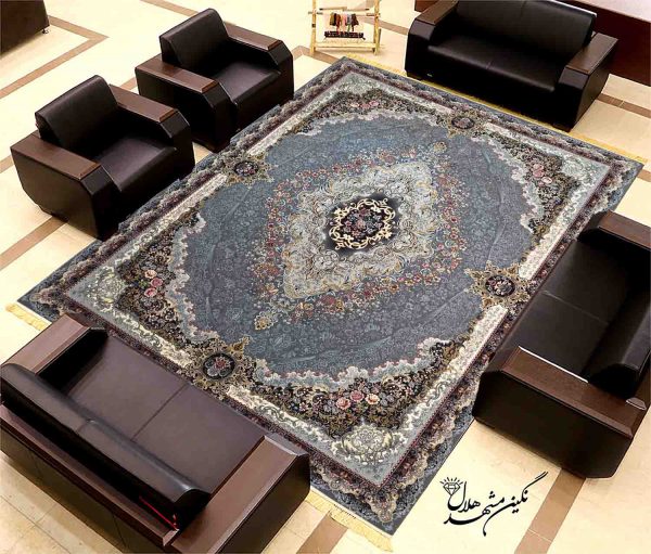 فرش پرنیان زمینه دلفینی