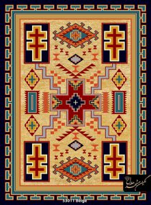 فرش ماشینی گبه 480 شانه کاشان