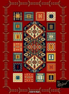 فرش گبه ماشینی اتاق خواب روناسی