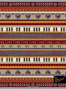 خرید گبه ماشینی مینیاتور کاشان BCF طرح زنبق