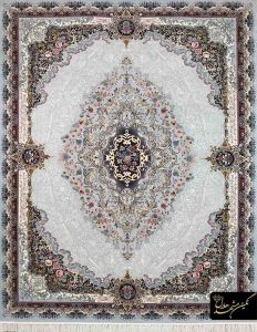 فرش پرنیان نقره ای - فرش شبان