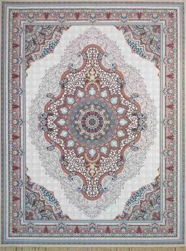 فرش 1200 شانه کاشان طرح گلوریا 12 متری