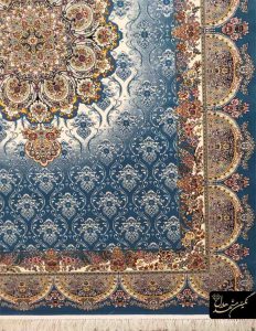 فرش ماشینی آبی