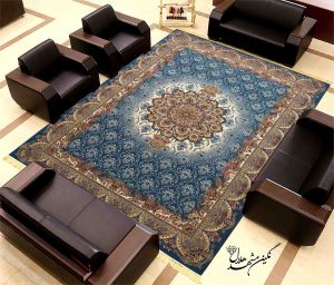 فرش زمینه آبی