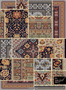 گبه فرش ماشینی چهل تیکه