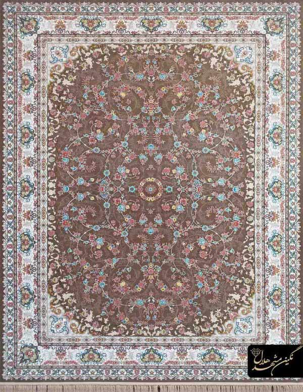 فرش نسکافه ای طرح ساناز