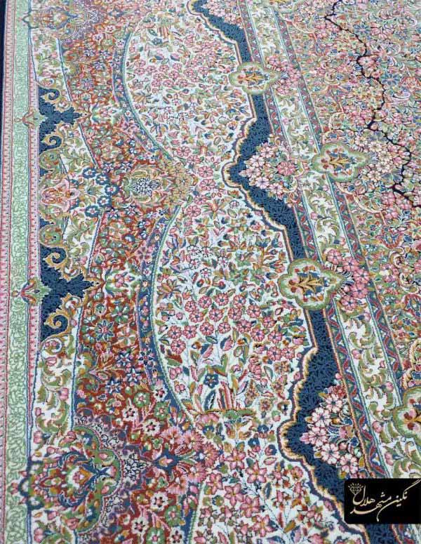 فرش طرح کرمان گل ریز ماشینی