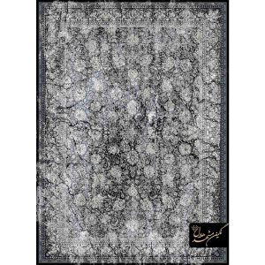 فرش وینتیج افشان دودی ذغالی