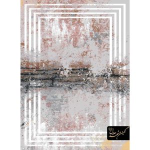 فرش کهنه نما 700 شانه طرح قاب دار