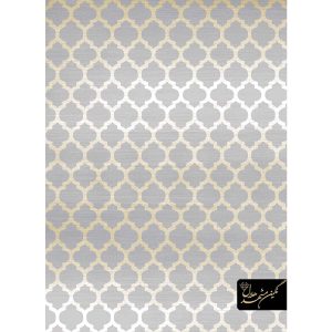 فرش وینتیج 700 شانه تکسچر زمینه نقره ای