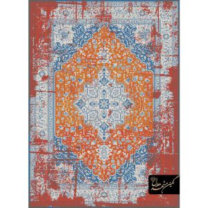فرش کهنه نما هریس قرمز