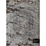 فرش کهنه نما طرح ماربل زمینه دلفینی کد 4421