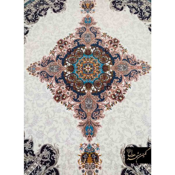 فرش ماشینی تراکم 1200 شانه طرح زر نقش