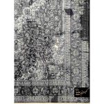 فرش کهنه نما طرح هریس زمینه دودی