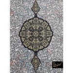 فرش وینتیج حاشیه زرد نگین مشهد هلال - کد 4412