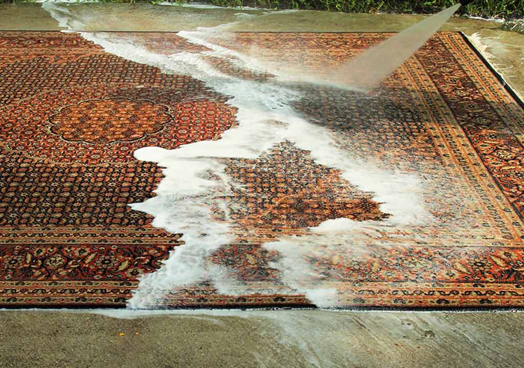 شستن فرش ماشینی در خانه