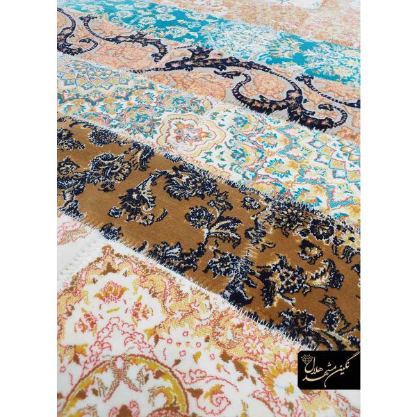 فرش کلاژ رنگی نگین مشهد هلال کد 10001