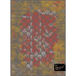 فرش کهنه نما طرح افشان لوزی