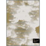 فرش کهنه نما طرح افشان ابر و باد