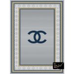 فرش وینتیج 1000 شانه شنل زمینه نقره ای