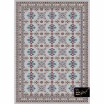 گلیم 320 شانه گل اسلیمی حاشیه کرم