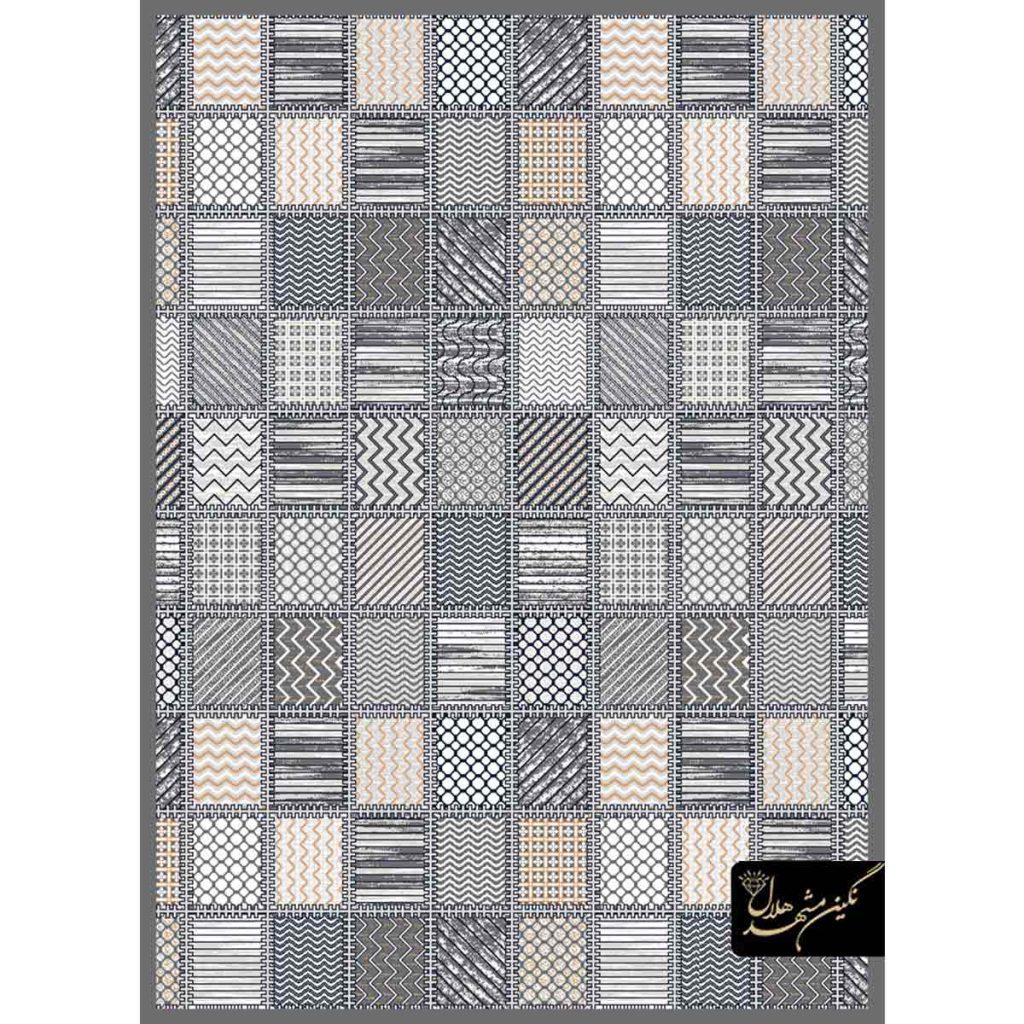 گلیم ماشینی 320 شانه طرح زیگزاگ