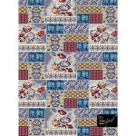 گلیم ماشینی 320 شانه طرح چهل تکه