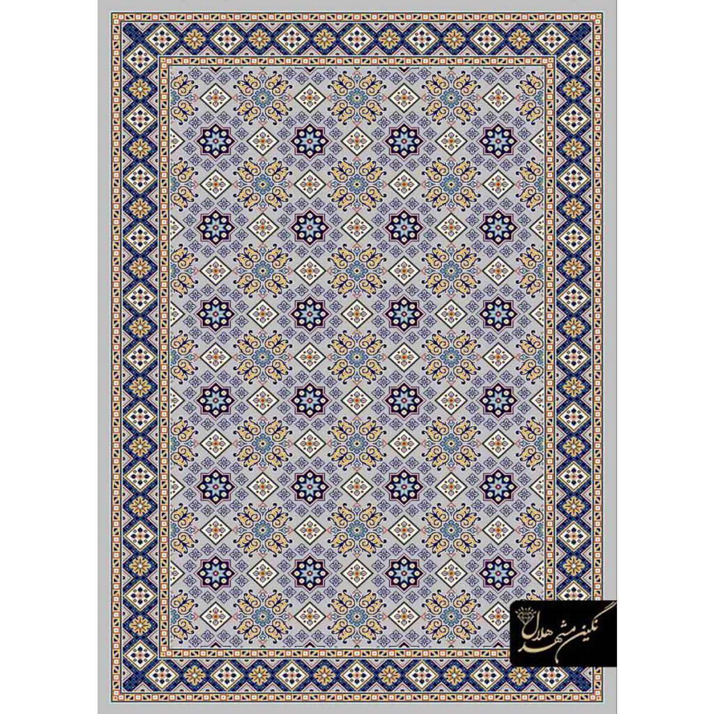 گلیم ماشینی 320 شانه طرح کاشی