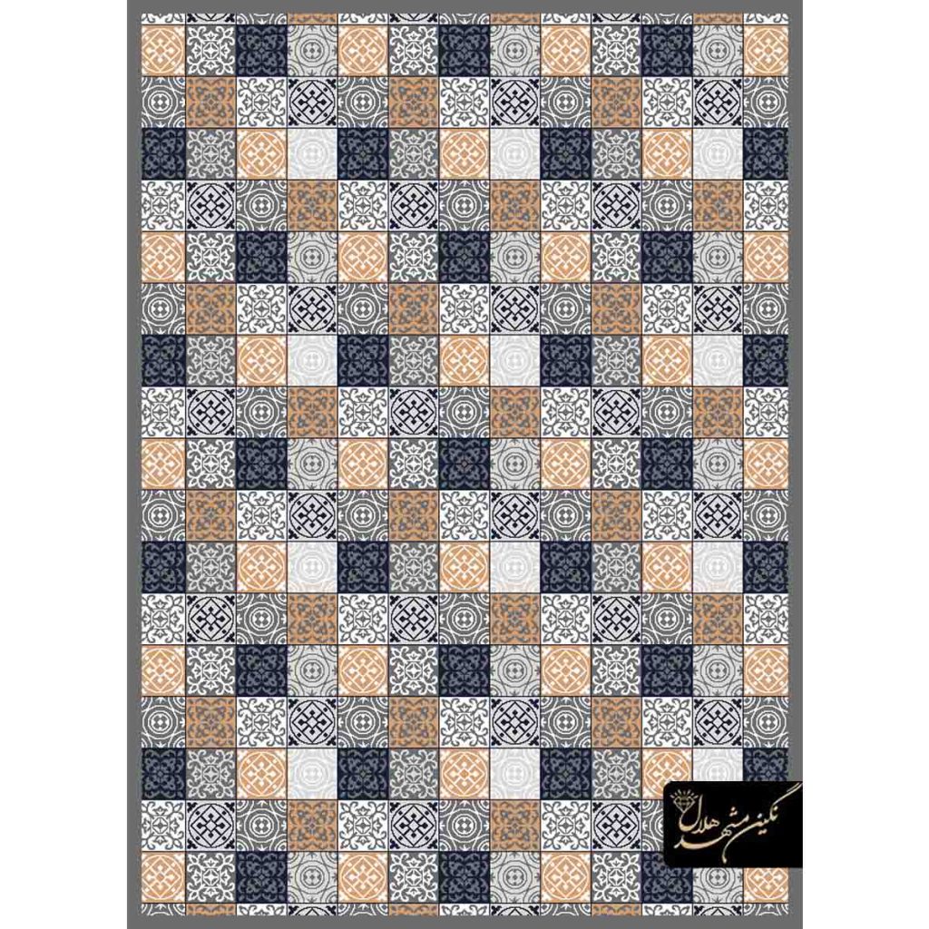 گلیم فرش طرح چهارخانه