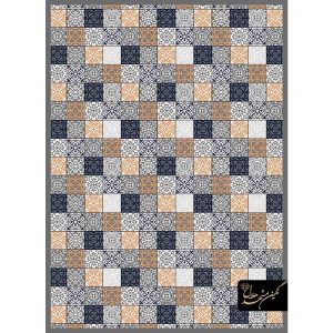 گلیم فرش طرح چهارخانه