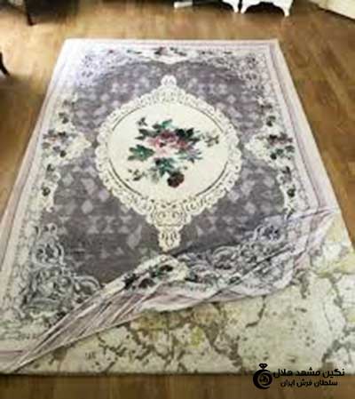 استفاده از روفرشی بر روی فرش سفید