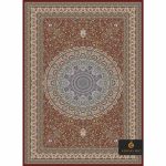 فرش کد 1037 عنابی - 1500 ابریشمی قالی کارایان