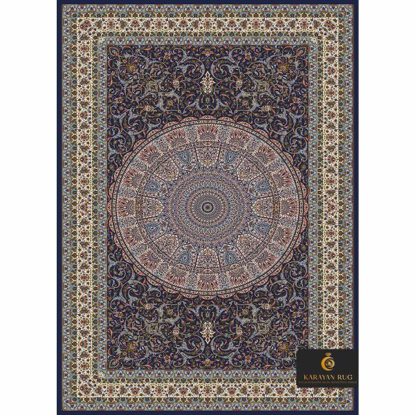 فرش کد 1037 سرمه ای قالی کارایان - خرید آنلاین