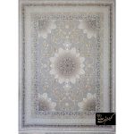 فرش 1200 شانه طرح خورشید رنگ نقره ای