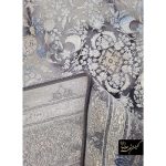 فرش کهنه نما افشان طوسی آبی 9860