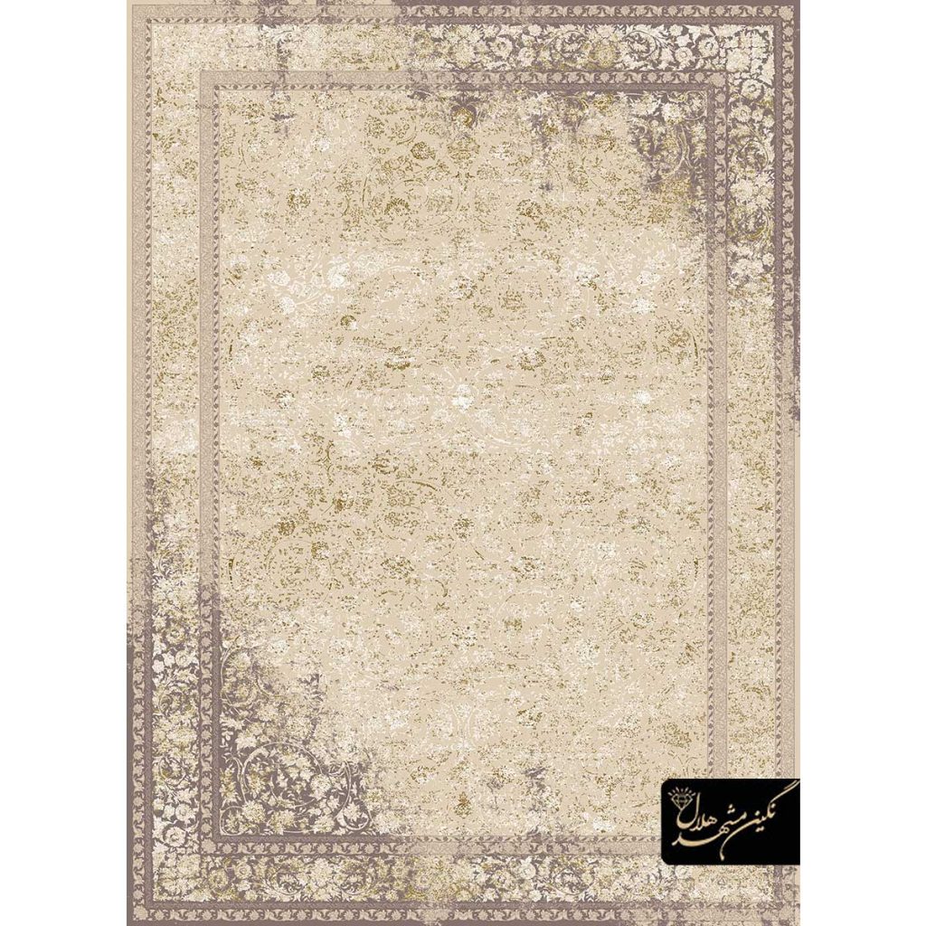 فرش کد 43007 پتینه طرحافشان 1200شانه برجسته شبان (نگین مشهد هلال)